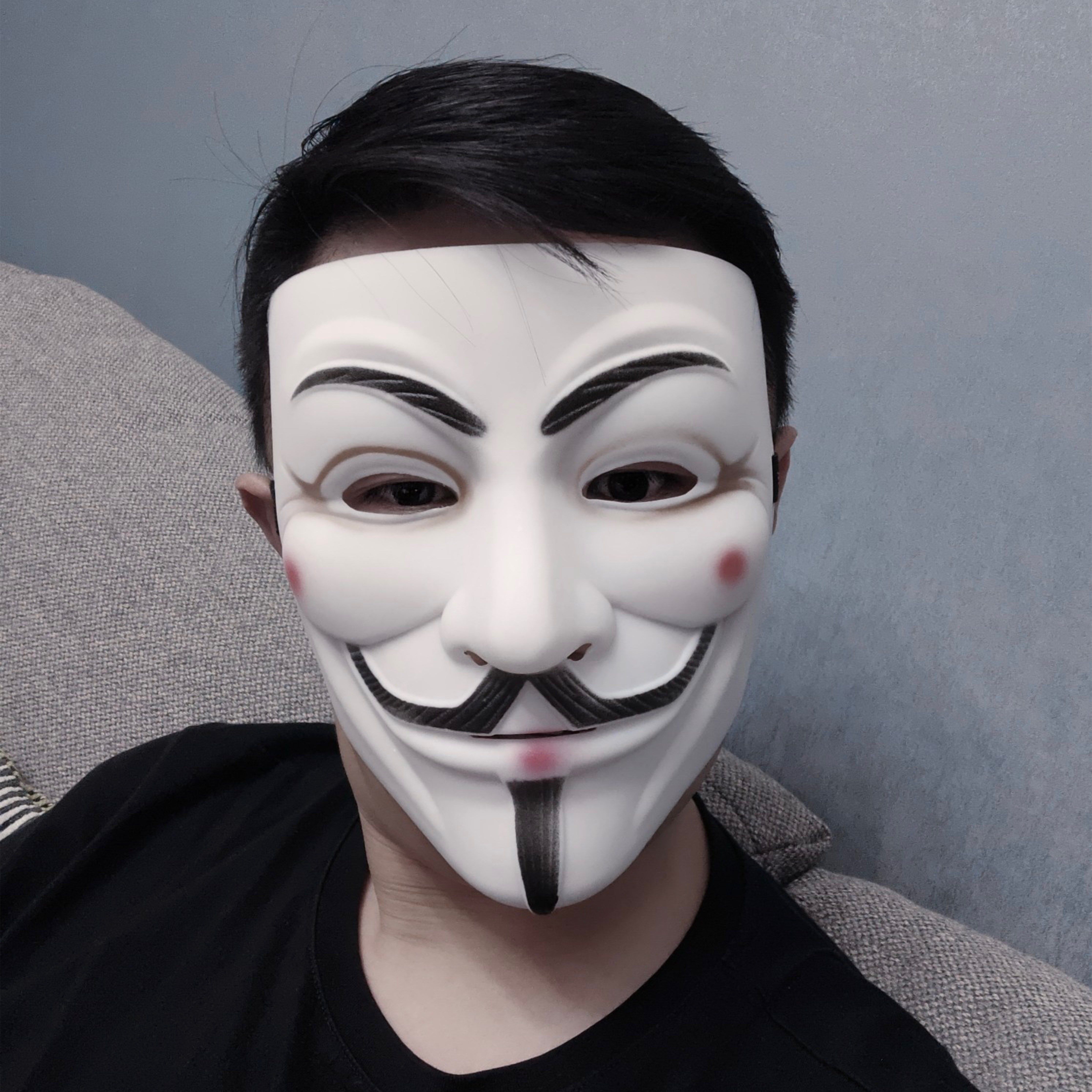 v字仇杀队面具全脸男万圣节cos化妆舞会成人派对假面抖音搞怪网红