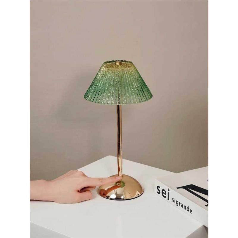 COCO 绿意复古台灯触摸充电小夜灯床头灯卧室调光调色氛围灯,淘宝优惠券,粉丝福利购,淘宝优惠卷