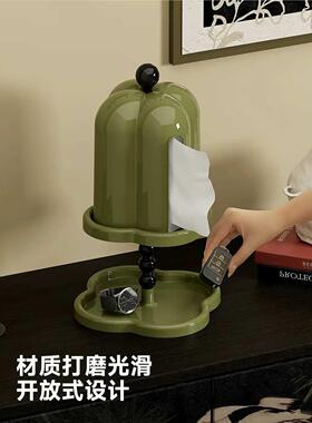 COCO 创意纸巾盒收纳架家用客厅桌面装饰复古高级感简约风摆件