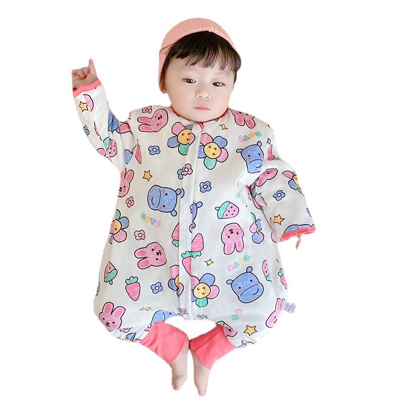 Baby sleeping bag sandwich cotton split-legged sleeping bag - 图2