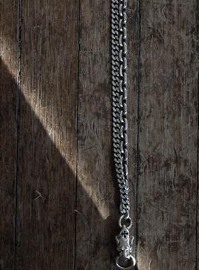 MOUNTMESU Silverleopard&PlantsBubsChocker银豹项链 银饰工匠