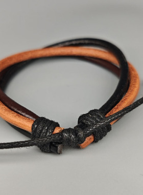 欧美时尚爆款手環复古朋克编织男女手链可调小众