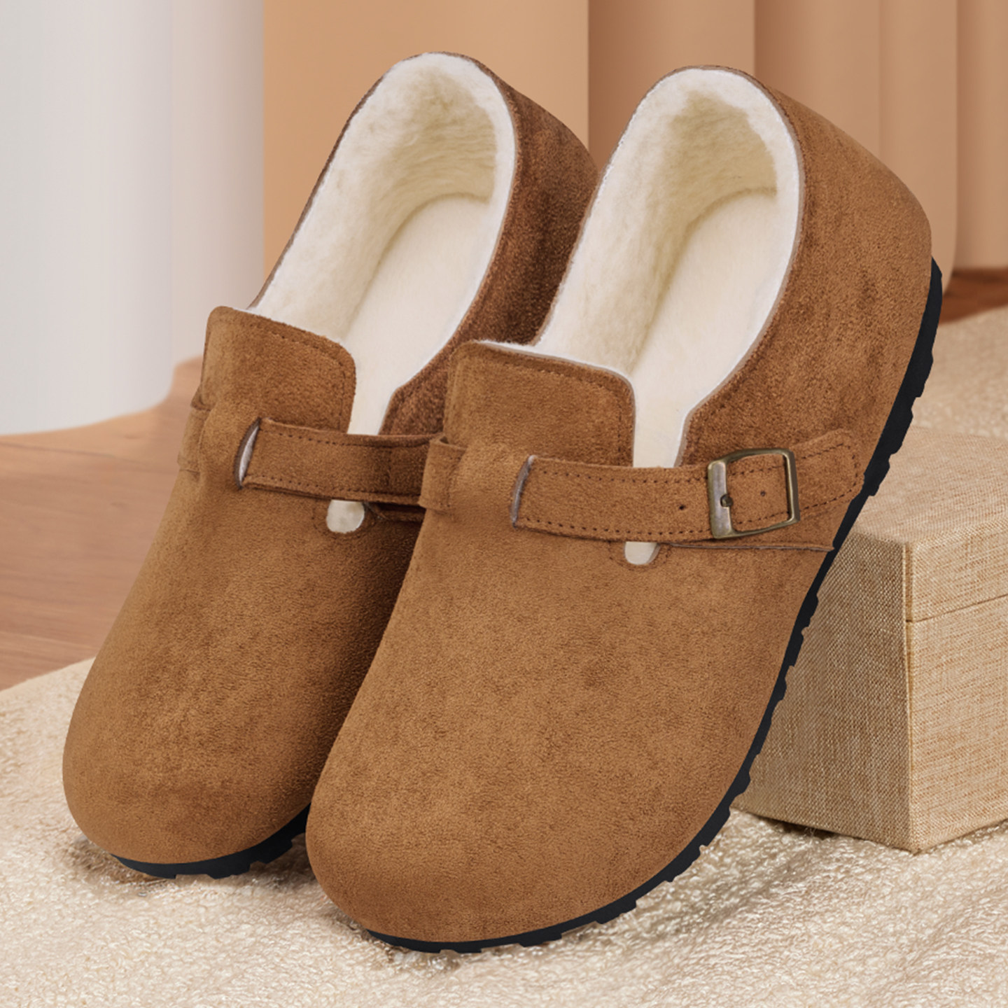 老北京布鞋女冬浅口加绒加厚羊毛保暖老人鞋舒适软底防滑妈妈棉鞋,淘宝优惠券,粉丝福利购,淘宝优惠卷