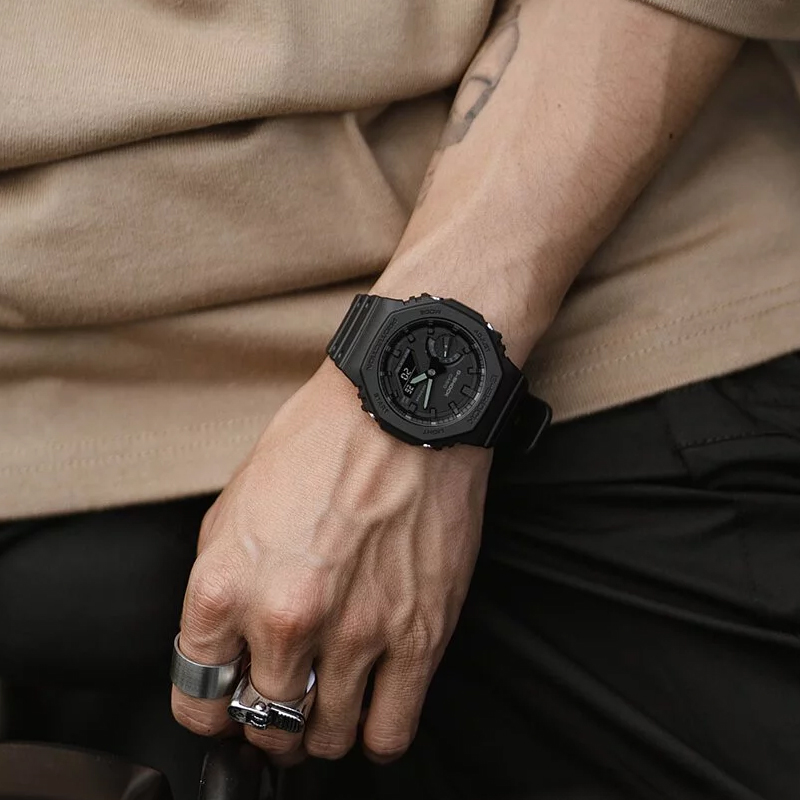 卡西欧手表男G-SHOCK农家橡树运动防水八角碳纤维电子表GA-2100 - 图2