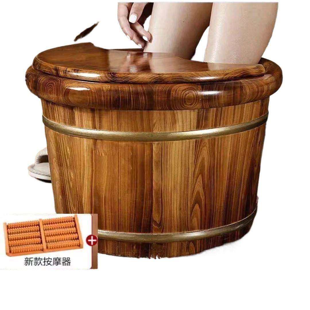 香柏木泡脚桶42码泡脚木桶泡脚家用高深桶洗脚盆保温桶实木足浴盆,淘宝优惠券,粉丝福利购,淘宝优惠卷