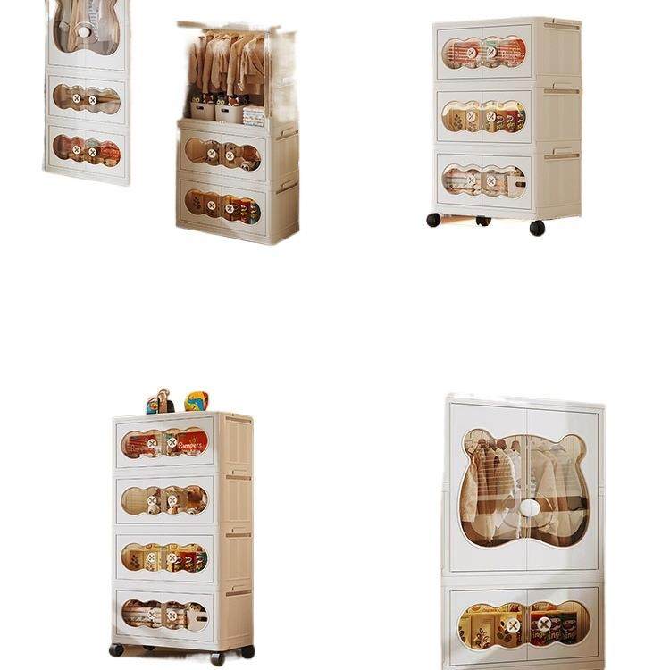 免安装宝宝衣柜婴儿小衣橱儿童衣服收纳柜卧室家用折叠衣物储物柜 - 图3
