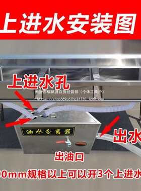 油水分离器厨房餐饮不锈钢隔油池大小型自动三级过滤器环保带直销