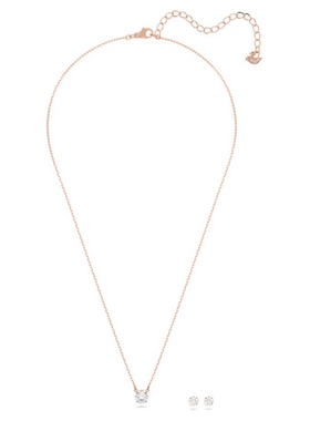 施华洛世奇项链耳钉套装女送女友