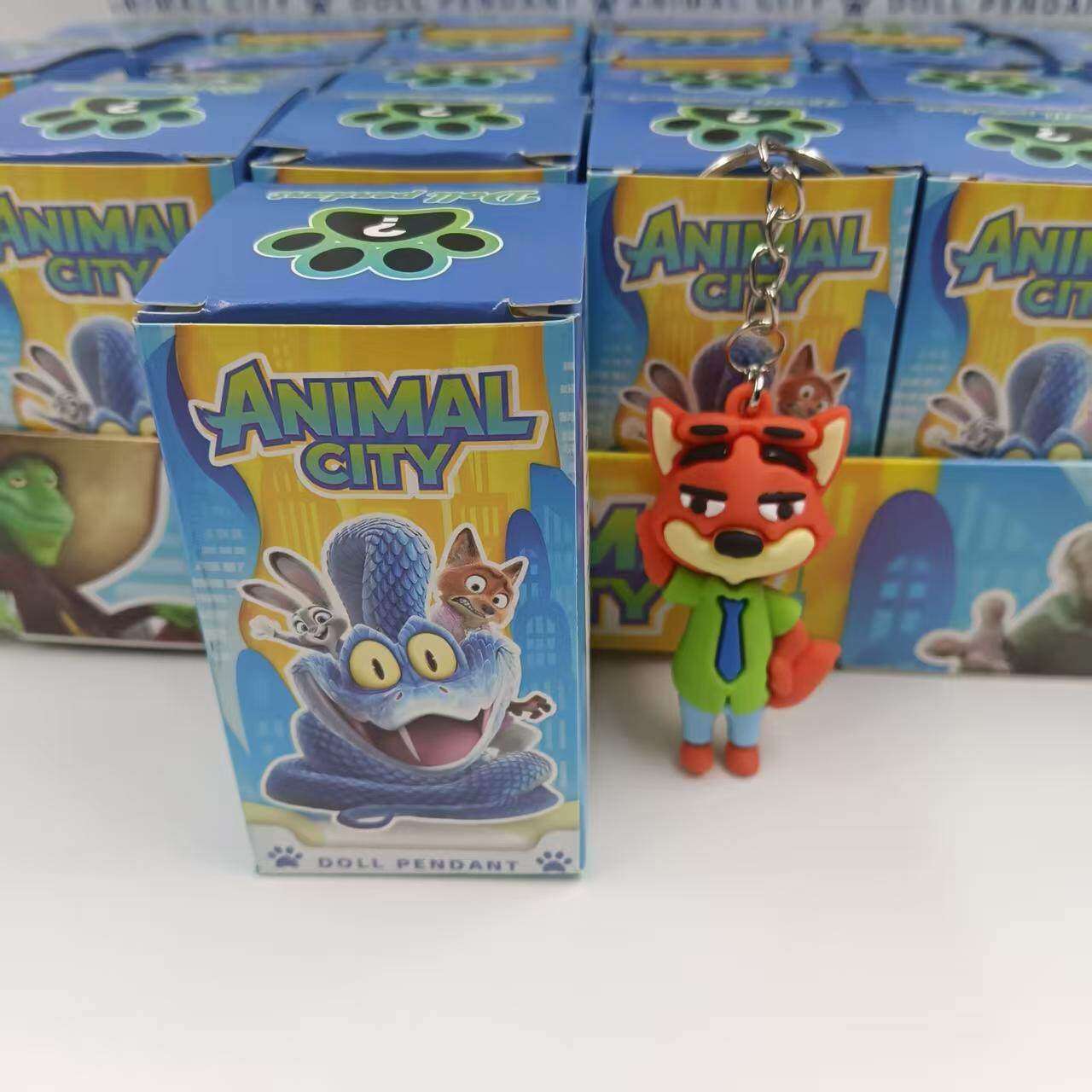 疯狂动物城盲盒钥匙扣挂件玩偶玩具小学生实用奖品幼儿园礼物礼品