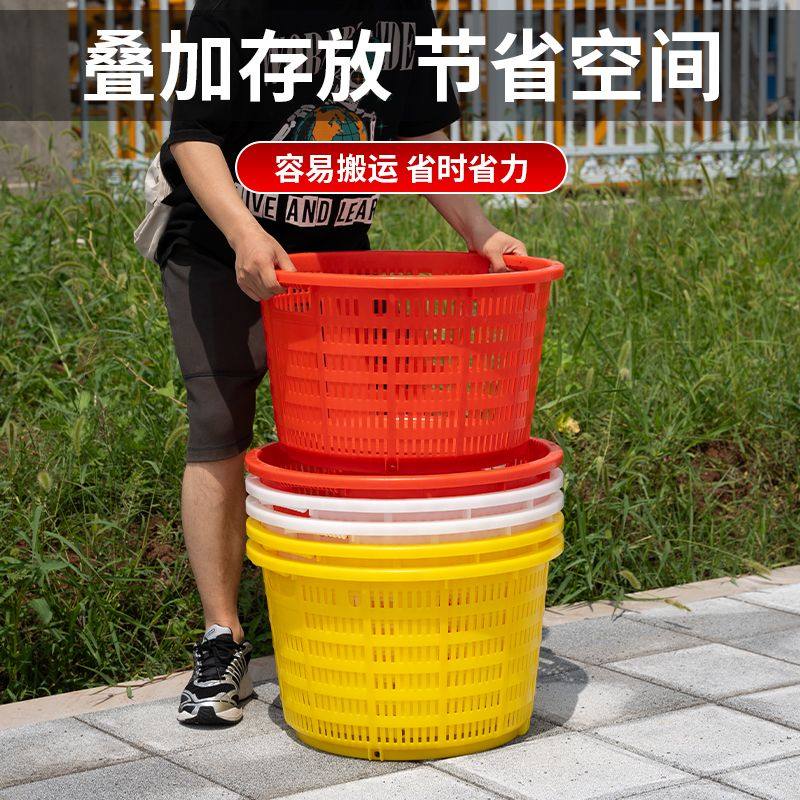 装西瓜箩筐圆形塑料特大号水果筐加厚西瓜箩筐蔬菜收纳筐框子包邮,淘宝优惠券,粉丝福利购,淘宝优惠卷