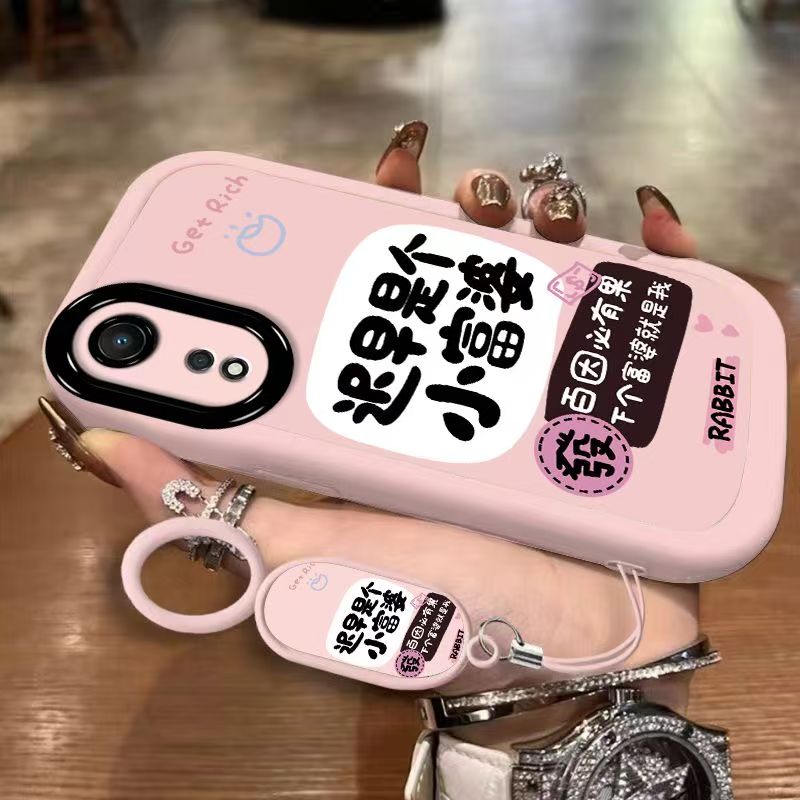 oppo a58手机壳PHJ110磨砂软硅胶opa58x保护套5g镜头全包防摔opopa58个性创意0pp0a58x文字oppora58简约女款 - 图2