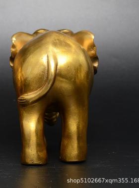 厂家 一对铜大象 吸水铜象 工艺品铜 大象 家居礼品摆件