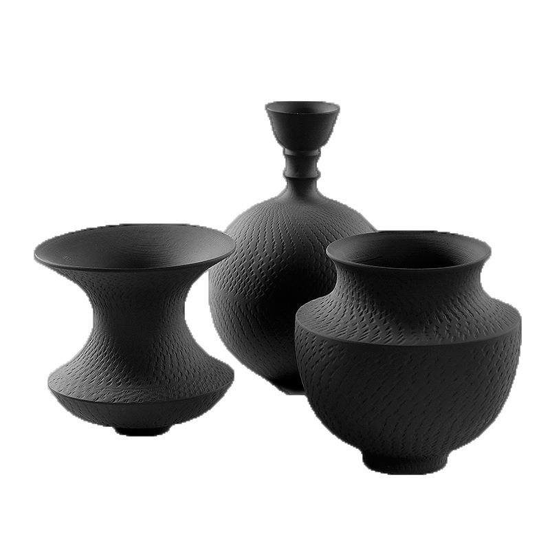 中式素烧陶瓷花瓶纯色插花瓷瓶古典大肚子瓷罐客厅摆件,淘宝优惠券,粉丝福利购,淘宝优惠卷