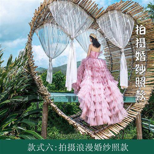 巴厘岛网红创意鸟巢秋千户外同款爱心吊篮景区打卡婚纱照拍摄道具 - 图1