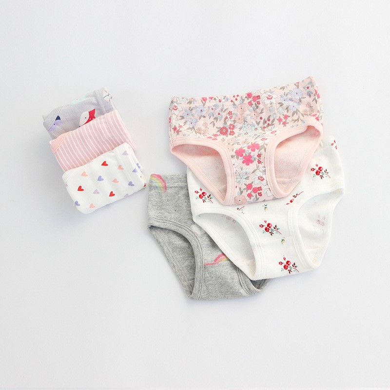 Children's underwear girls cotton briefs cartoon shorts baby - 图1