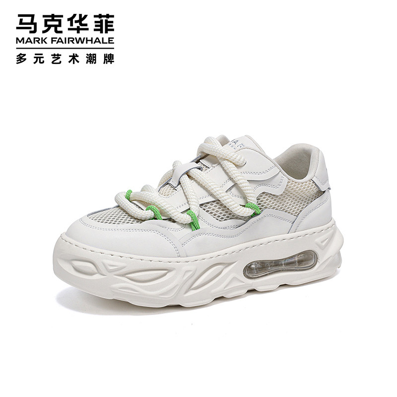 马克华菲网面老爹鞋男款厚底板鞋春夏透气运动鞋潮流增高男网布鞋,淘宝优惠券,粉丝福利购,淘宝优惠卷