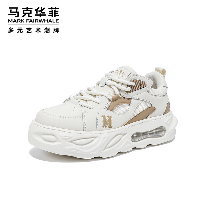 马克华菲增高老爹鞋男春夏季厚底板鞋透气男网布鞋休闲百搭运动鞋,淘宝优惠券,粉丝福利购,淘宝优惠卷
