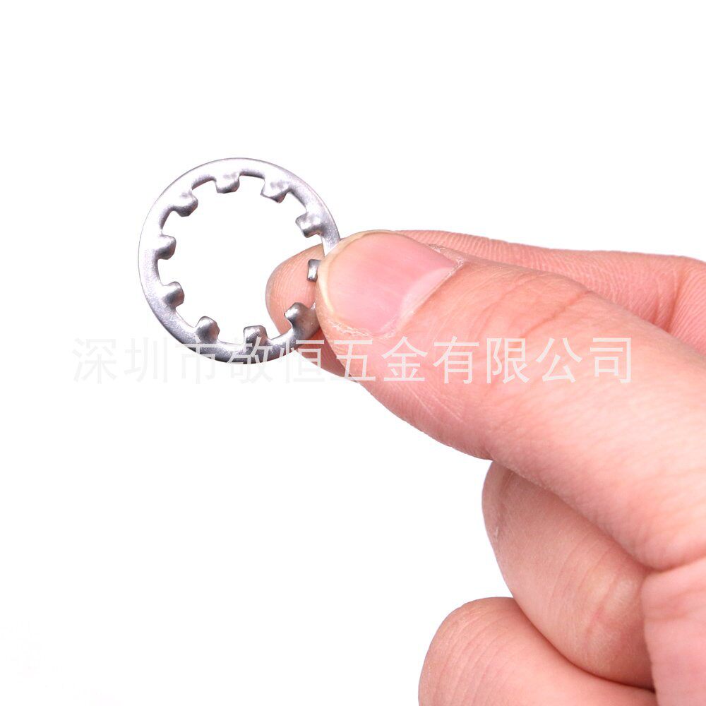 300pcs M2/3/4/5/6/8/10/12 不锈钢304内平齿锁紧平垫圈垫片盒装 - 图1