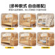 Solid wood bunk bed, large and small, children's furniture bed, double bunk bed, adult heightened and thickened double bunk bed