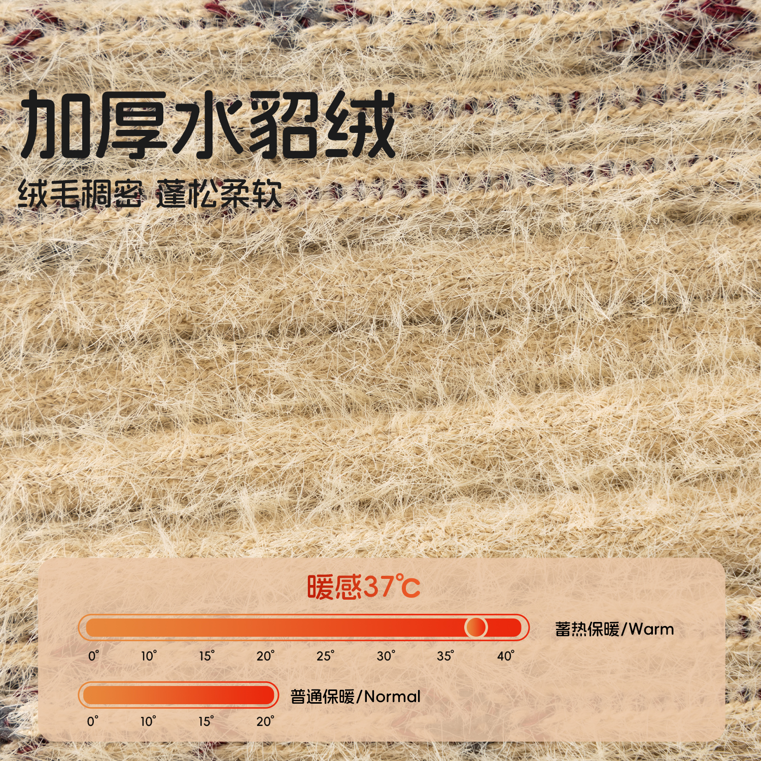 儿童厚袜子秋冬款加绒加厚保暖袜男童女童冬天水貂绒宝宝中长筒袜 - 图1