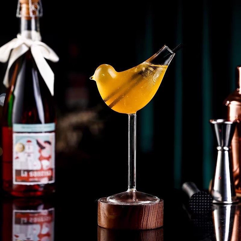 创意网红小鸟玻璃杯小鸟酒杯鸡尾酒杯烟熏分子酒杯高脚杯小鸟杯子,淘宝优惠券,粉丝福利购,淘宝优惠卷