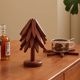 Black walnut tree heat insulation pad solid wood anti-scalding heat-resistant pad household round creative dining table dish mat place mat ornament