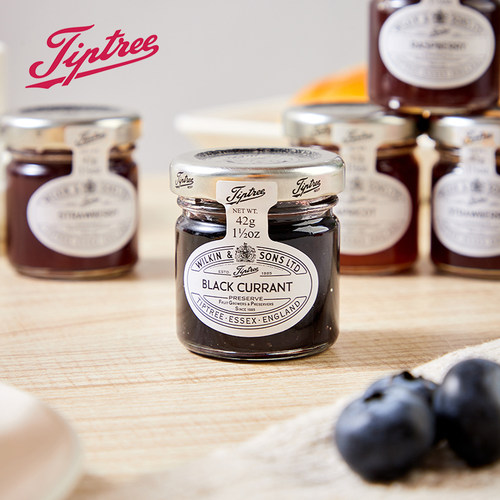 Tiptree缇树草莓蓝莓0脂果酱夹面包早餐涂抹吐司樱桃酱原装进口 - 图1