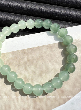 渐变绿色水晶手链女款轻奢小众