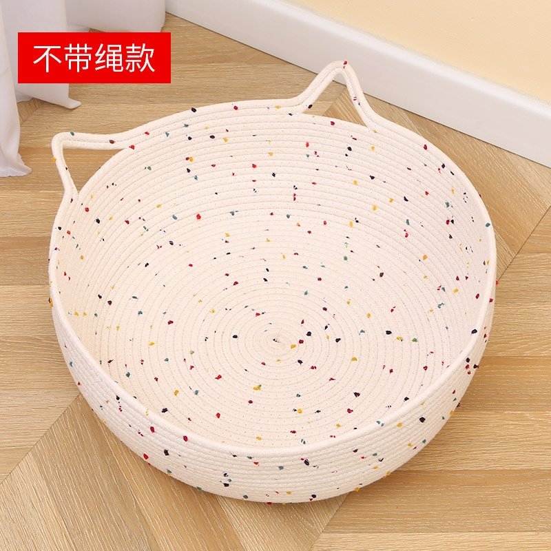 棉麻绳加厚冬季猫窝保暖编织猫咪窝垫子,淘宝优惠券,粉丝福利购,淘宝优惠卷