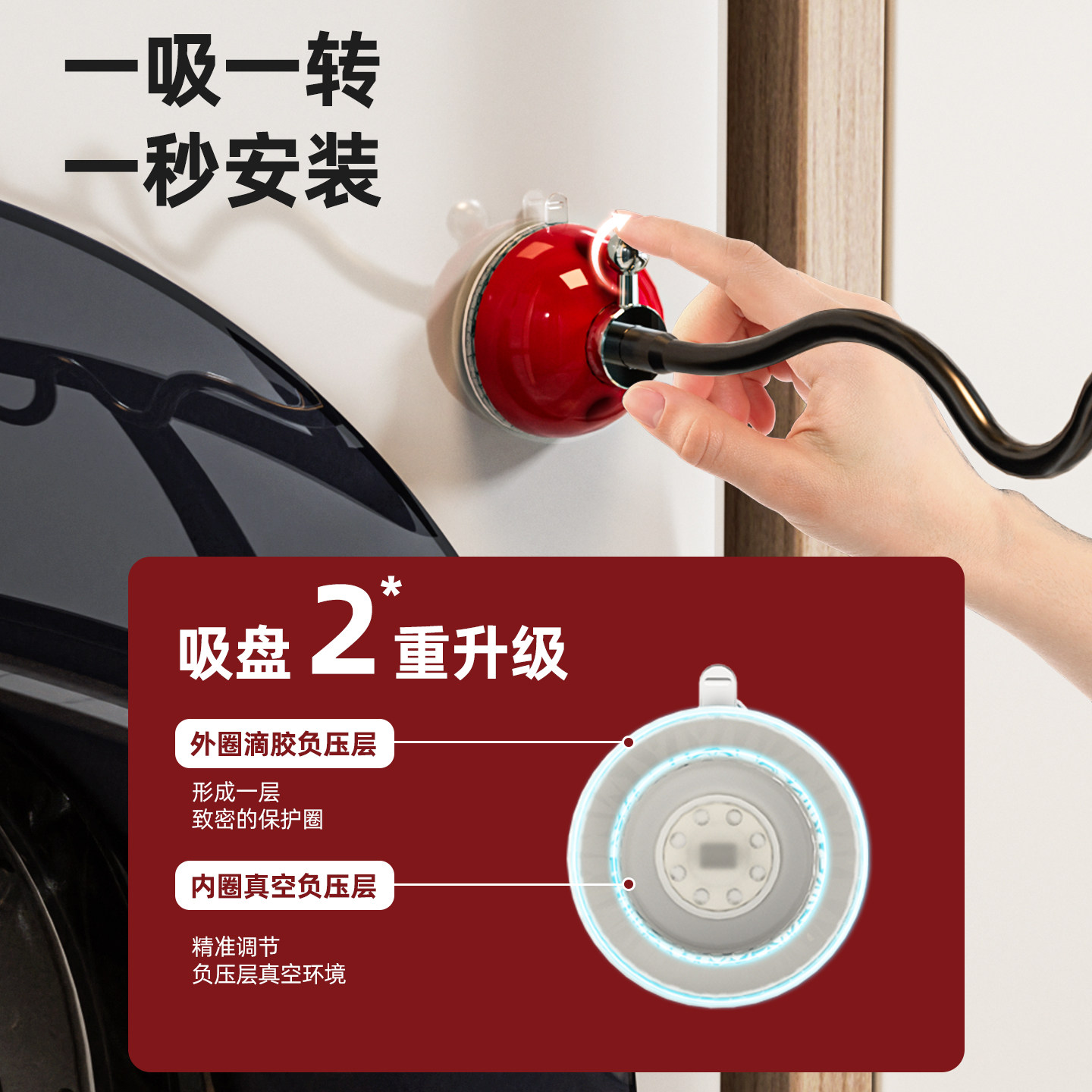 滚筒洗衣机门固定器吸盘洗衣机门支撑架防下坠防霉限位器通风卡扣,淘宝优惠券,粉丝福利购,淘宝优惠卷