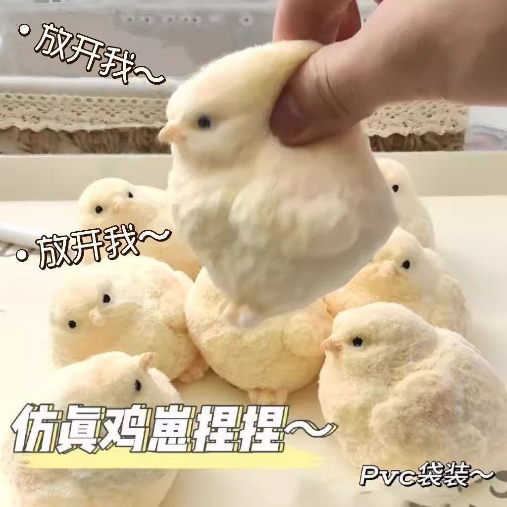 仿真鸡崽捏捏乐可爱萌趣软糯解压食品级硅胶儿童捏捏玩具减压神器,淘宝优惠券,粉丝福利购,淘宝优惠卷