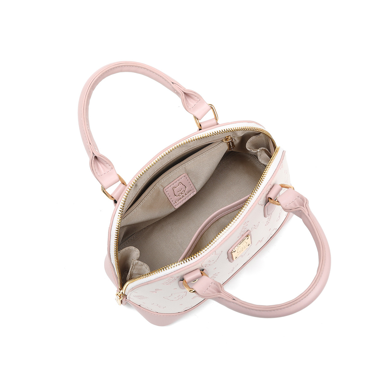 官方正品Cow&Kitty2026新款粉色贝壳包女轻奢小众可爱手提斜挎包,淘宝优惠券,粉丝福利购,淘宝优惠卷