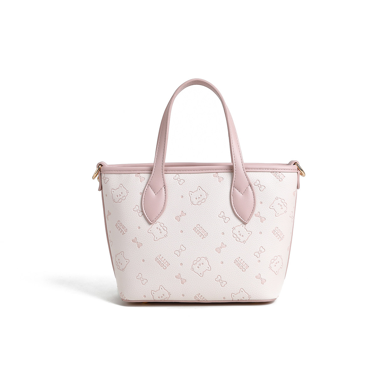 官方正品Cow&Kitty粉色菜篮子托特包2025新款通勤单肩斜挎手提包,淘宝优惠券,粉丝福利购,淘宝优惠卷
