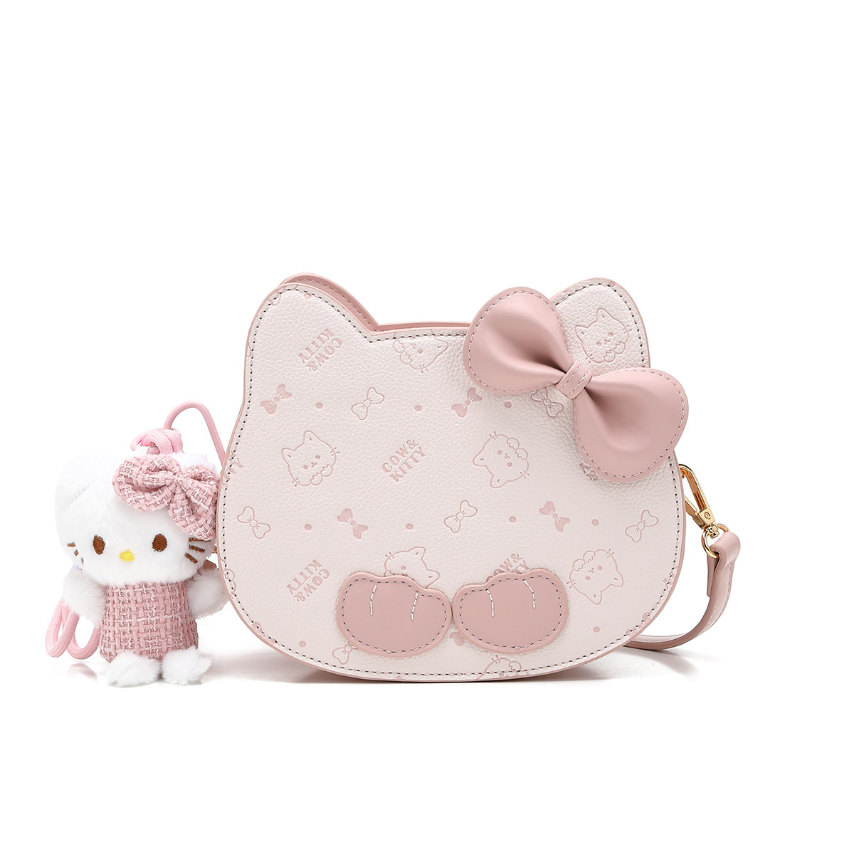 官方正品Cow&Kitty包包女2026新款粉色猫头包女高级感单肩斜挎包,淘宝优惠券,粉丝福利购,淘宝优惠卷
