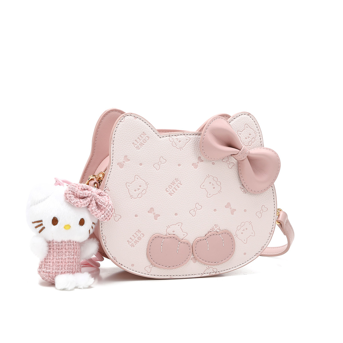 官方正品Cow&Kitty包包女2026新款粉色猫头包女高级感单肩斜挎包,淘宝优惠券,粉丝福利购,淘宝优惠卷