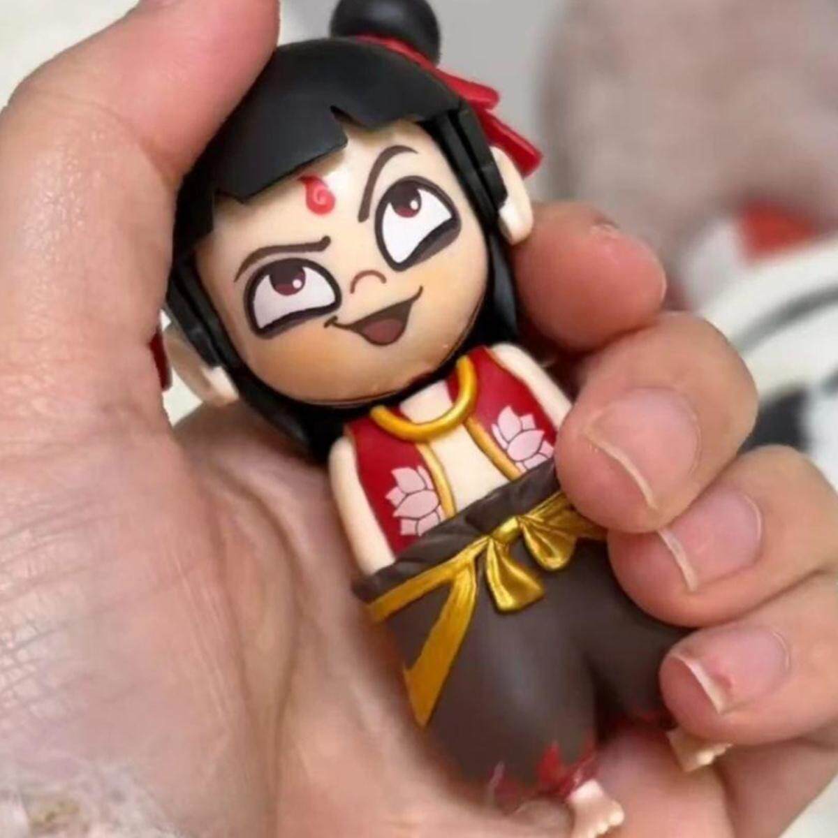 哪咤之魔童闹海变脸玩具哪吒表情包变脸按压变脸挂件摆件趣味创意