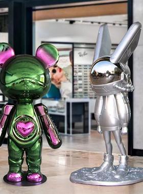 玻璃钢卡通雕塑卡通人物吉祥物形象摆件大型公仔广场动漫雕塑