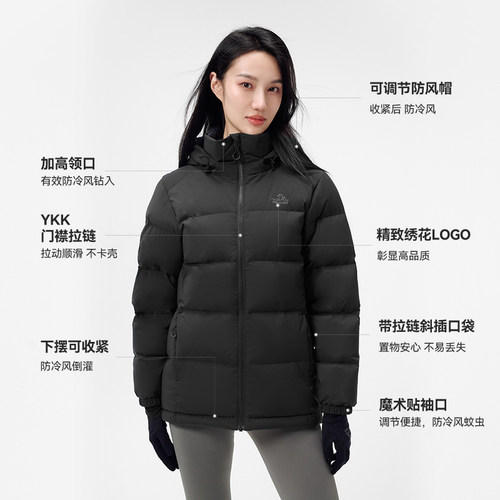 【800蓬鹅绒】伯希和户外羽绒服女秋冬新款男轻暖抗寒防风登山服 - 图3