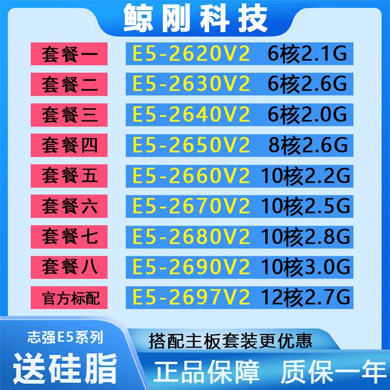 至强E52680V2 2697 2690 2670 2660v2 2640 2630 2620 2650v2CPU - 图0