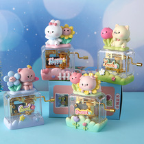 Music box Hand rocking creative Meng Favourite Concert Mini Sky City Eight Soundbox Children Girl Birthday Present