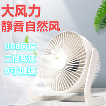 8 Inch Desktop Electric Fan Silent Mini-Style Desktop Outdoor USB Fan Network Red Office Small Fan