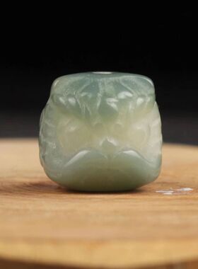 （真菩提）飘花绿大醒狮高抛精工文玩DIY创意手工菩提籽配饰配珠.