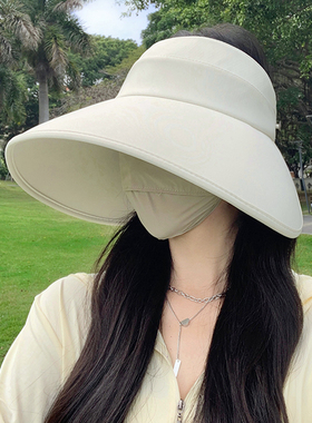 大帽檐可折叠防紫外线防晒帽夏季