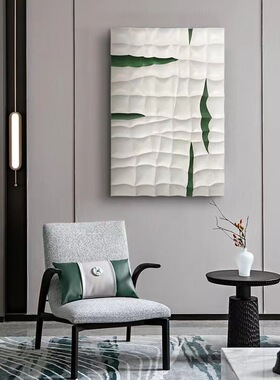 简约现代玄关画立体浮雕客厅沙发背景墙砂岩装饰画创意3D木雕挂画