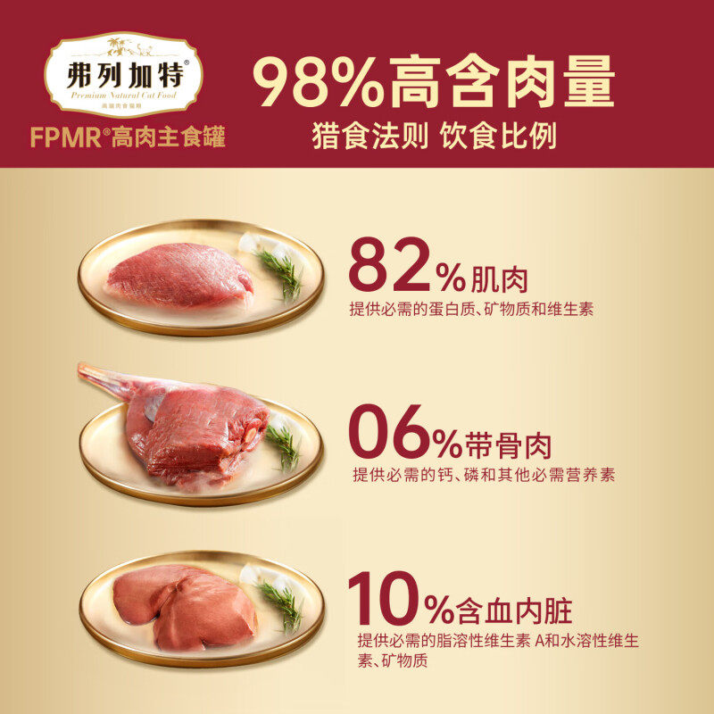 弗列加特猎物模式生骨肉FPMR高肉主食罐成幼猫罐头高营养95g,淘宝优惠券,粉丝福利购,淘宝优惠卷