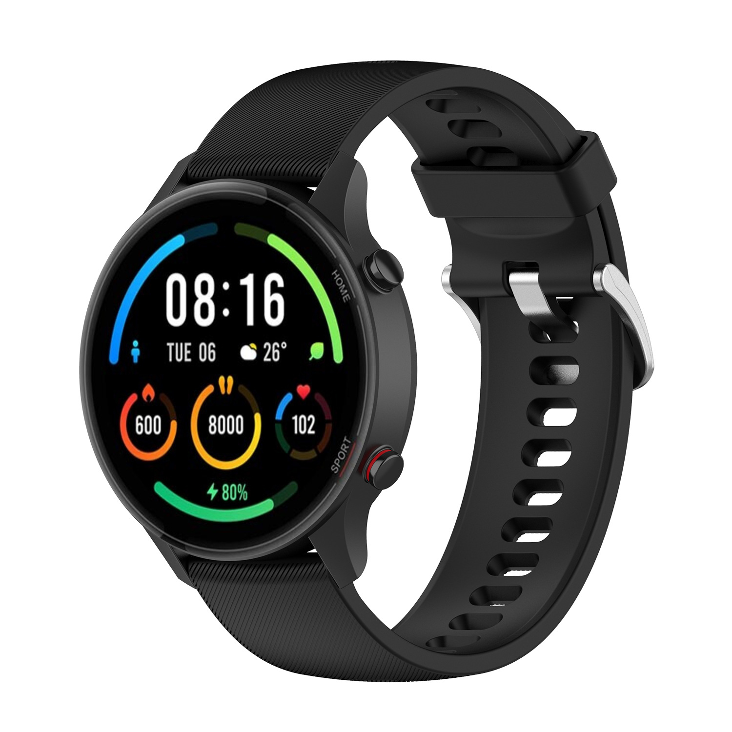 适用小米color2/color运动版手表带斜纹硅胶watch S1 active/S3表带硅胶手表带watch S1/S3快拆LS05/RS3/LS04 - 图2