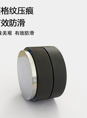 51mm家用咖啡机平头填压器实心铝制压粉器咖啡压粉锤平头铝布粉器