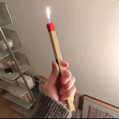 抖音小红书同款创意大号火柴棍充气打火机ins女孩子高颜值送男友 - 图3