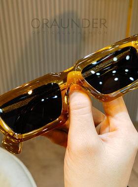 欧美小框多色墨镜大黑框复古男女同款大方框板材太阳镜偏光遮阳潮