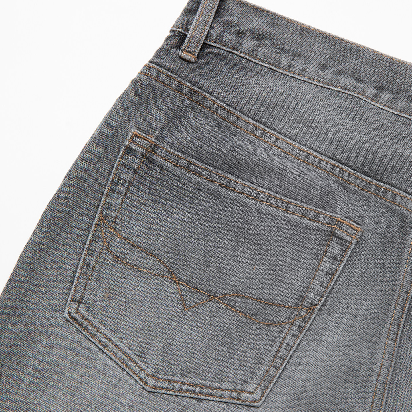 3BLK 美国康龙CONE水洗灰色牛仔裤 微宽松长裤 改良BOOTCUT 517 - 图3